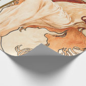 Die Jahreszeiten Original 1897 von Alphonse Mucha Geschenkpapier (Ecke)