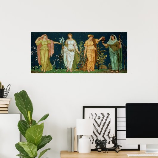 Die Jahreszeiten Poster (Heimbüro)