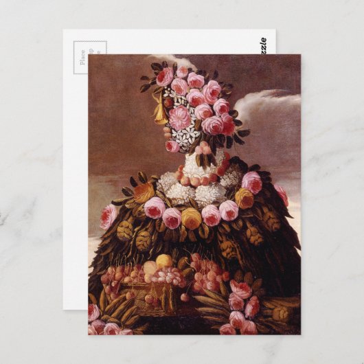 Die Jahreszeiten von Giuseppe Arcimboldo Postkarte (Vorne/Hinten)