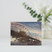 Die Jahrhundertbrücke in Davenport, Iowa Postkarte (Stehend Vorderseite)