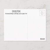 Die Jahrhundertbrücke in Davenport, Iowa Postkarte (Rückseite)