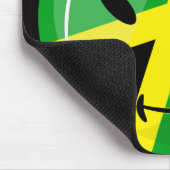 Die jamaikanische Flagge lächeln Mousepad (Ecke)