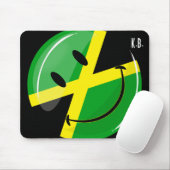 Die jamaikanische Flagge lächeln Mousepad (Mit Mouse)