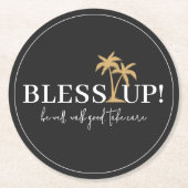 Die jamaikanischen Trinkküsten segnen Runder Pappuntersetzer (Vorderseite)