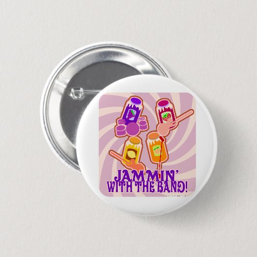 Die Jammin-Jam-Band Button (Vorne & Hinten)