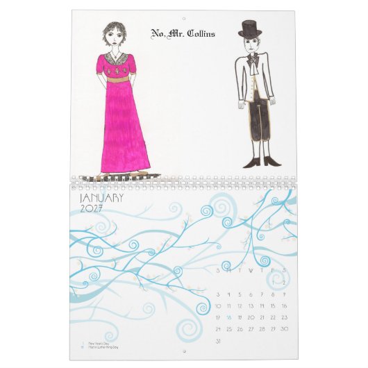 Die Jane Austen-Kunst Kalender (Jan 2027)