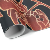 Die japanische Abbildung des Paroquet-Buntbarts Geschenkpapier (Rolleneckpunkt)