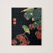 Die japanische Abbildung des Paroquet-Buntbarts Puzzle (Vertikal)