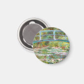 Die japanische Brücke 1899 Claude Monet Magnet (Vorderseite/Rückseite)