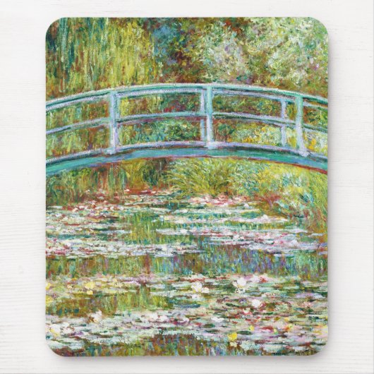 Die japanische Brücke Claude Monet 1899 Mousepad (Vorne)