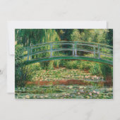 Die japanische Brücke | Claude Monet Card (Vorderseite)