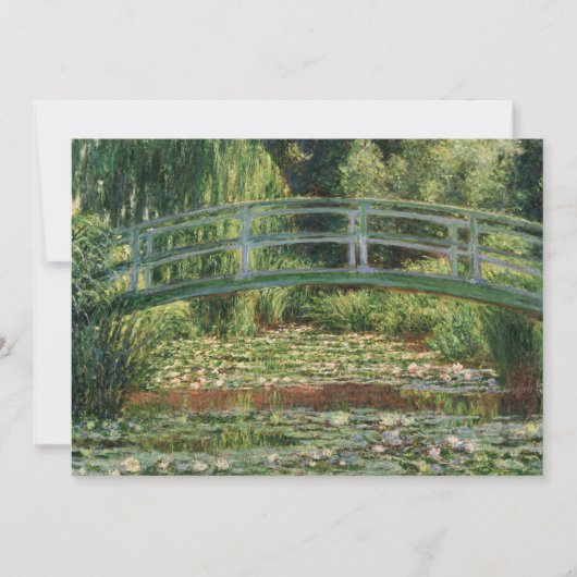 Die japanische Brücke | Claude Monet Card (Vorderseite)
