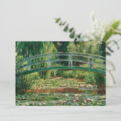 Die japanische Brücke | Claude Monet Card (Stehend Vorderseite)