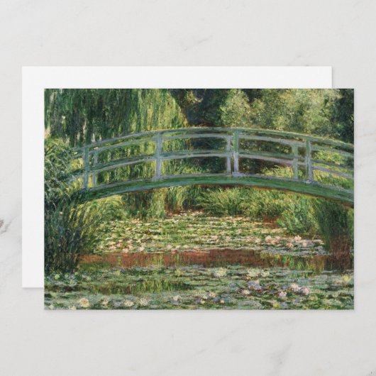 Die japanische Brücke | Claude Monet Card (Vorne/Hinten)