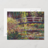 Die japanische Brücke Claude Monet cool, alt, Meis Postkarte (Vorne/Hinten)