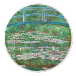 Die japanische Brücke Claude Monet Fine Art Keramikknauf