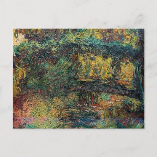 Die japanische Brücke - Claude Monet Postkarte (Vorderseite)
