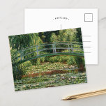 Die japanische Brücke | Claude Monet Postkarte<br><div class="desc">Die japanische Fußbrücke und der Water Lily Pool des französischen Impressionisten Claude Monet. Originelle Kunstmalerei ist ein Öl auf der Leinwand eines Gartens mit Wasserlililien unter der japanischen Brücke. Verwenden Sie die Entwurfstools,  um einen benutzerdefinierten Text hinzuzufügen oder das Bild zu personalisieren.</div>