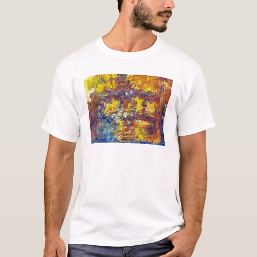 Die japanische Brücke Claude Monet T-Shirt (Vorderseite)