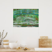 Die japanische Brücke von Claude Monet Poster (Küche)