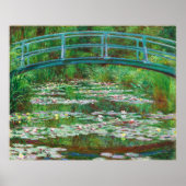 Die japanische Brücke von Claude Monet Poster (Vorne)