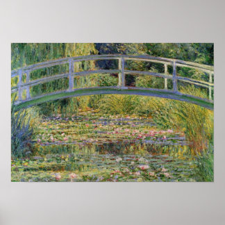 Die japanische Brücke von Claude Monet Poster