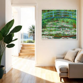 Die japanische Brücke von Claude Monet Poster