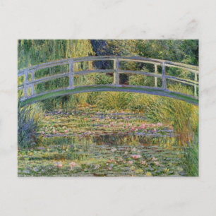 Die japanische Brücke von Claude Monet Postkarte