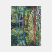 Die japanische Brücke (Water-Lily Pond), Monet Fleecedecke (Vorderseite)