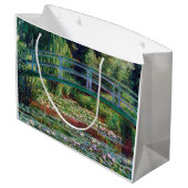 Die japanische Brücke (Water-Lily Pond), Monet Große Geschenktüte (Rückseite Schrägansicht)