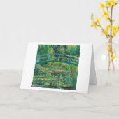 Die japanische Brücke (Water-Lily Pond), Monet Karte (Gelbe Blume)