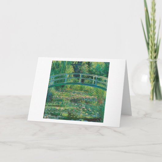 Die japanische Brücke (Water-Lily Pond), Monet Karte (Vorderseite)