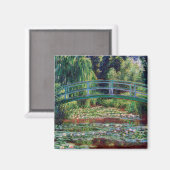 Die japanische Brücke (Water-Lily Pond), Monet Magnet (Vorderseite/Rückseite)