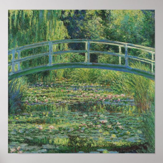 Die japanische Brücke (Water-Lily Pond), Monet Poster (Vorne)
