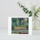 Die japanische Brücke (Water-Lily Pond), Monet Postkarte (Stehend Vorderseite)