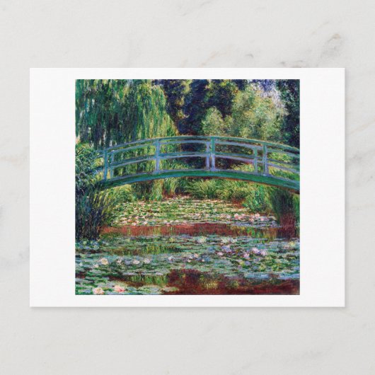 Die japanische Brücke (Water-Lily Pond), Monet Postkarte (Vorderseite)