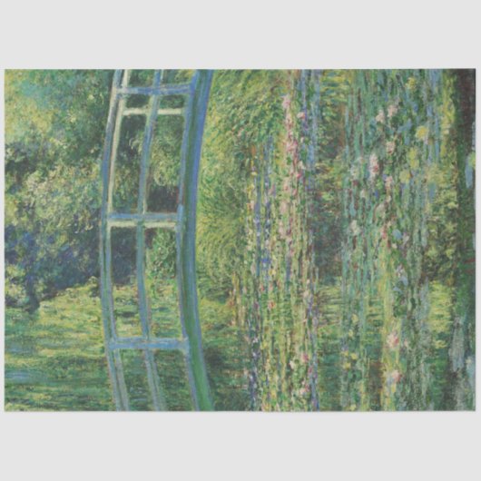 Die Japanische Brücke (Water-Lily Pond), Monet Seidenpapier (Vorderseite)
