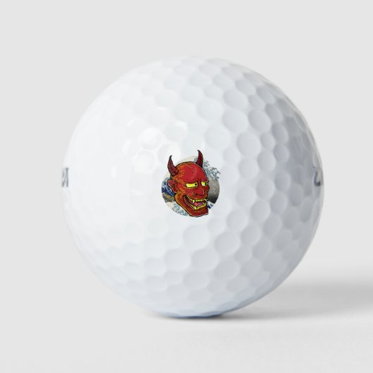 Die japanische Hannya-Maske Golfball (Vorderseite)