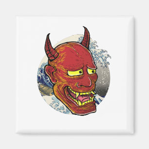 Die japanische Hannya-Maske Magnet