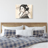 Die japanische Lady Leinwanddruck (Insitu (Schlafzimmer))