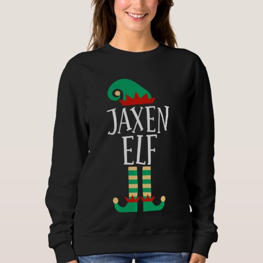 Die Jaxen Elf Funny Familie passt Weihnachten Paja Sweatshirt (Vorderseite)