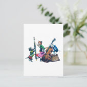 Die Jazz Cats Band Postkarte (Stehend Vorderseite)
