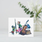 Die Jazz Cats Band Postkarte (Stehend Vorderseite)
