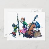 Die Jazz Cats Band Postkarte (Vorne/Hinten)