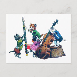 Die Jazz Cats Band Postkarte