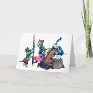 Die Jazz-Katzen-Band Karte