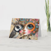 Die Jede Anlässe der Vogel Lady Collage Karte (Vorderseite)