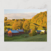 Die Jenne Farm in Woodstock, Vermont. Herbst. 2 Postkarte (Vorderseite)