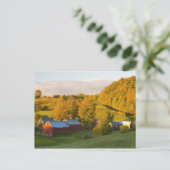 Die Jenne Farm in Woodstock, Vermont. Herbst. 2 Postkarte (Stehend Vorderseite)