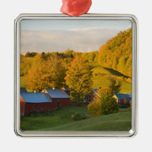 Die Jenne-Farm in Woodstock, Vermont. Herbst. 2 Silbernes Ornament
